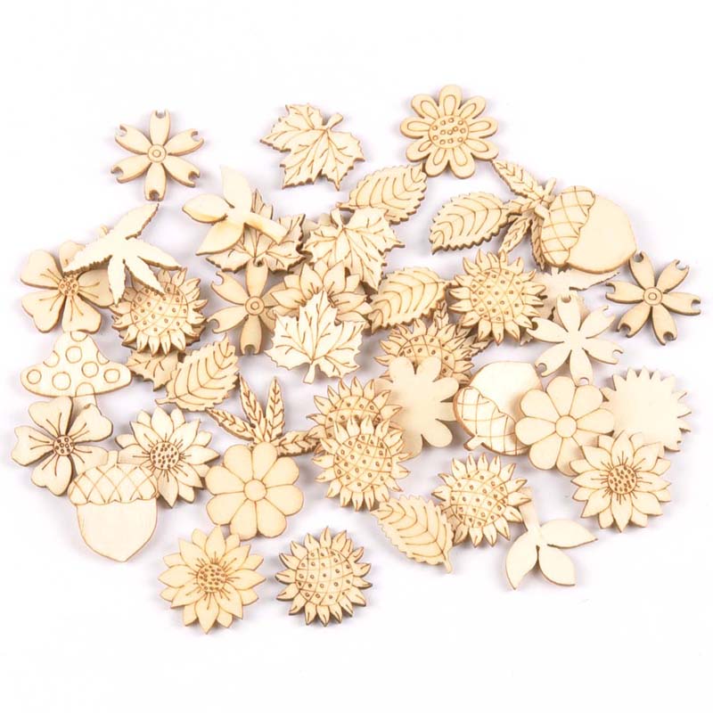 Embellishments For Scrapbooking - 30 шт., деревянные аксессуары для рукоделия,
