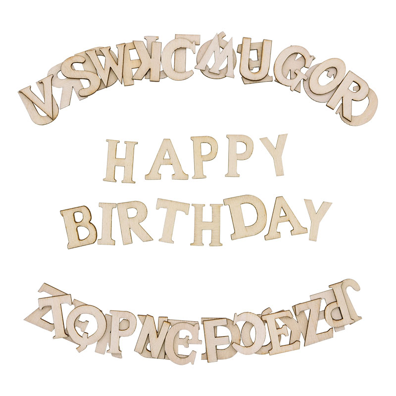 Embellishments For Scrapbooking - 100 шт. буквы деревянные Алфавит цифры