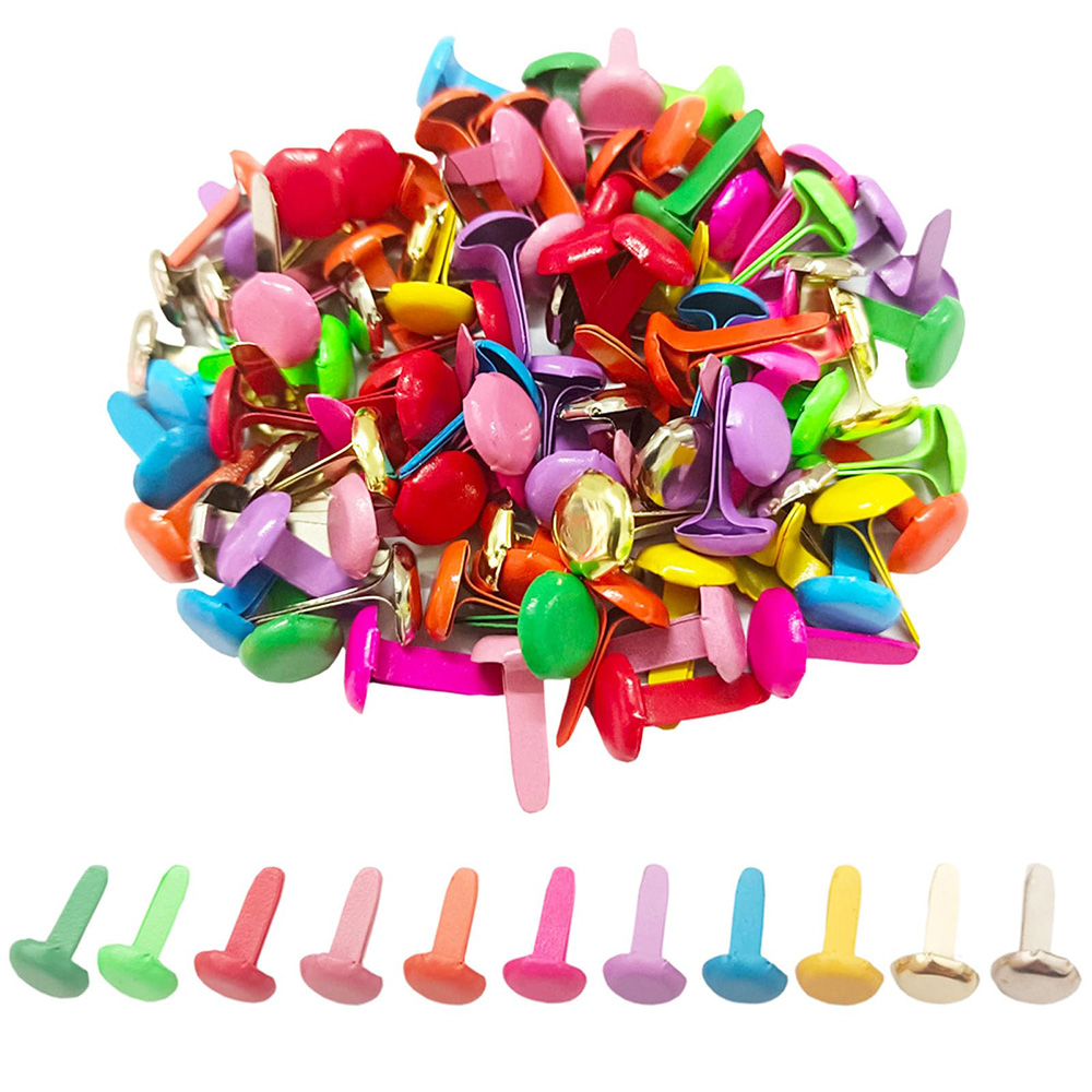 Embellishments For Scrapbooking - 100 шт./пакет, круглые металлические штифты со