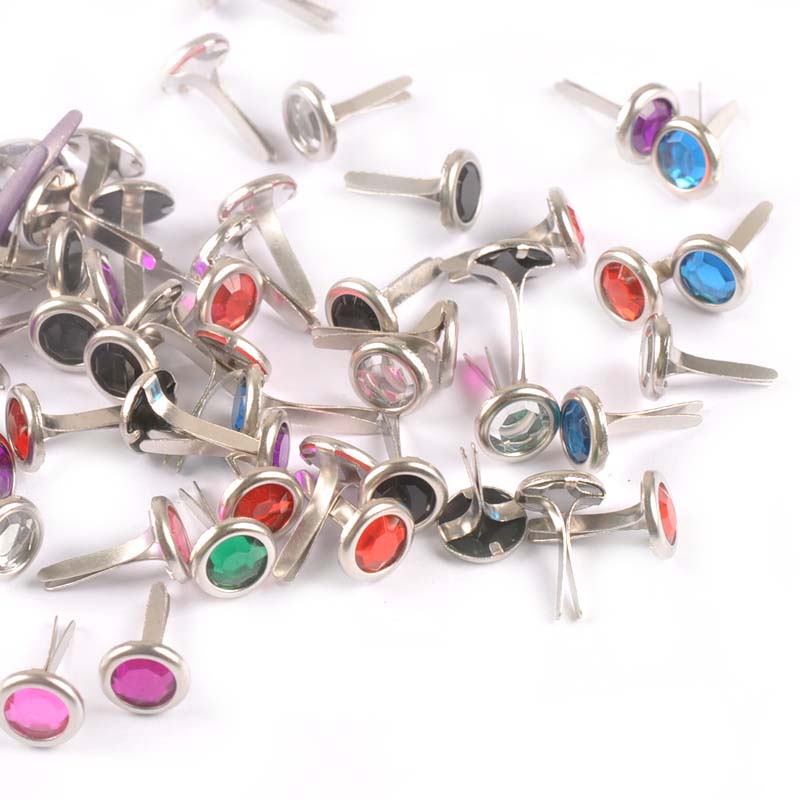 50 шт. 8,5x15 мм, разноцветные – обзор и цена Embellishments For Scrapbooking