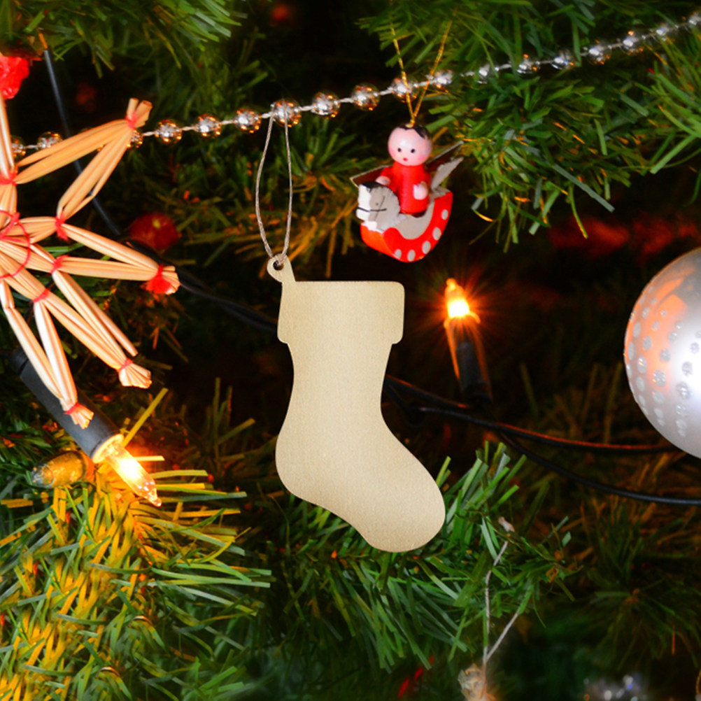 10 шт. деревянных заготовок в  – обзор и цена Christmas Craft Embellishment