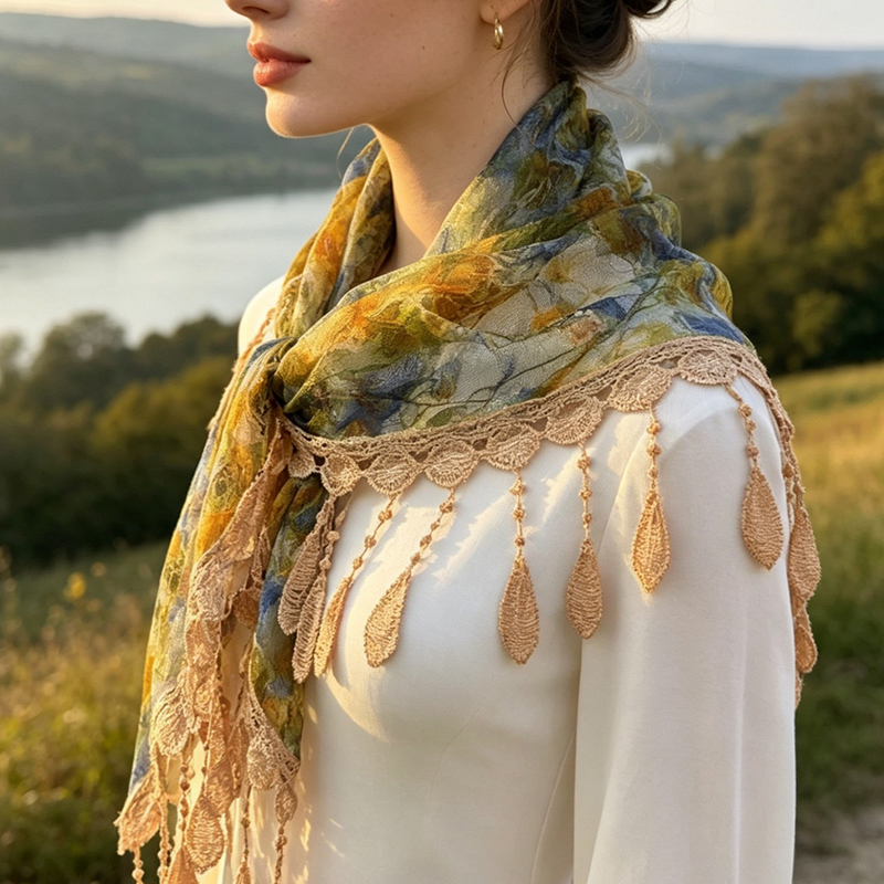Винтажный кружевной пояс-шарф  – обзор и цена Tassel Fringe Trim